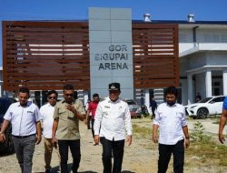 Wakil Ketua DPRA di Dampingi PJ Bupati Abdya Tinjau Langsung GOR Sigupai, Blangpidie